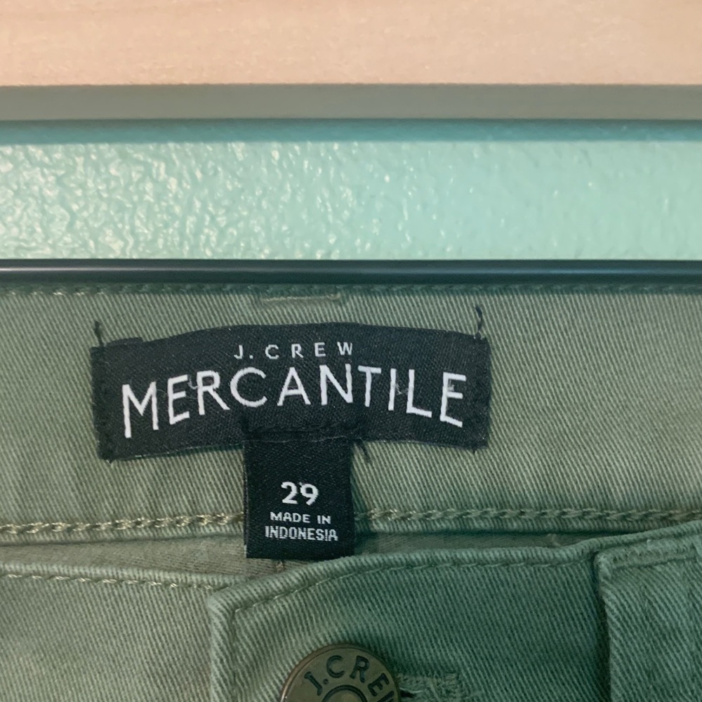 J. Crew Skinny Jeans in Olive Green - Picture 2 of 4